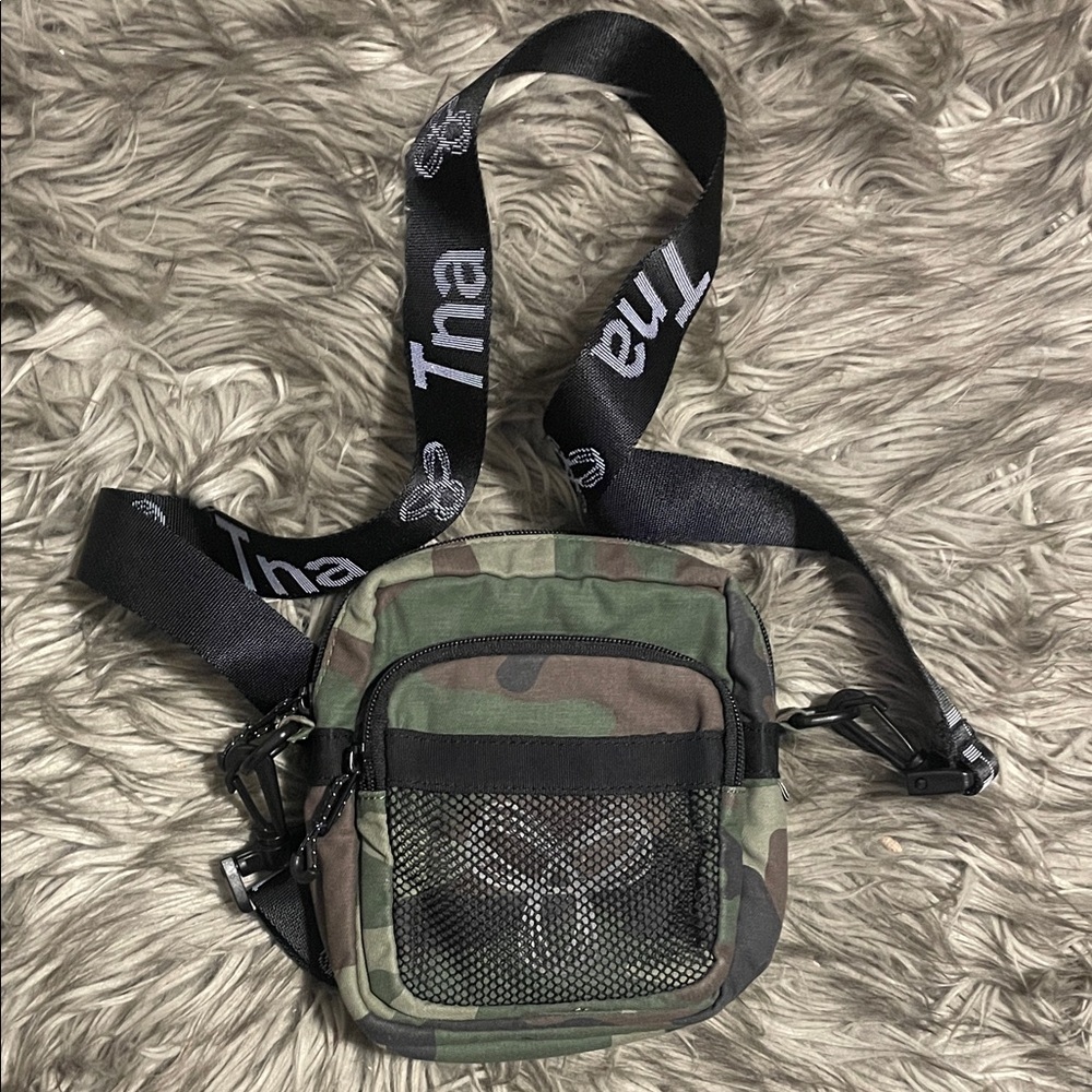 TNA Green Camouflage Belt Bag